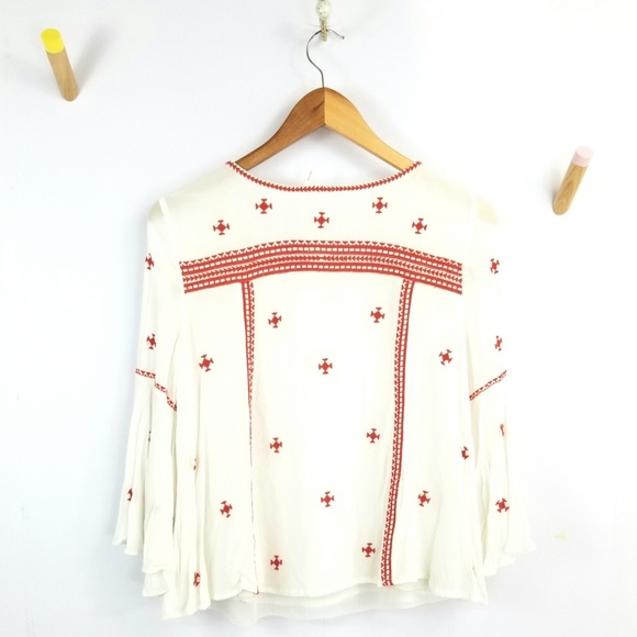 ❌SOLD❌🍁Anthro || Floreat Adena Embroidered Top - Picture 5 of 6